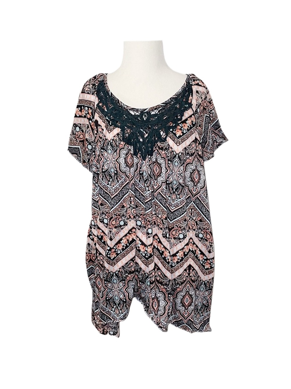 FRENCH LAUNDRY Women's Short Sleeve Top Size 2X